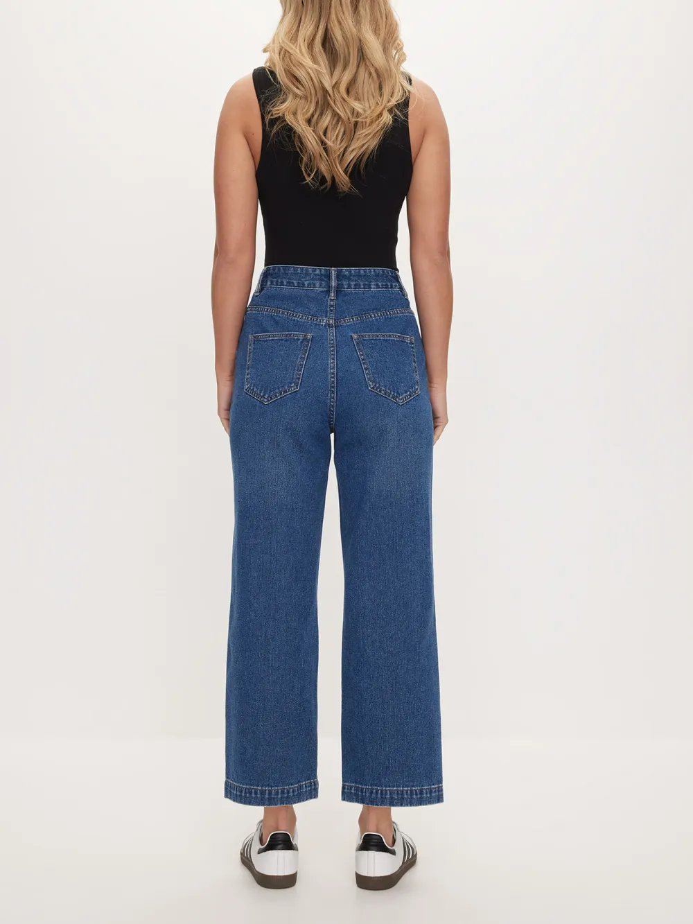 Casual Style Wide Leg Jean