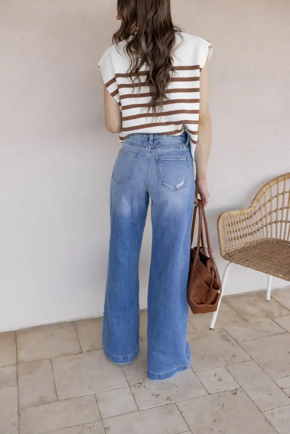 High Rise Easygoing Wide Leg Jeans