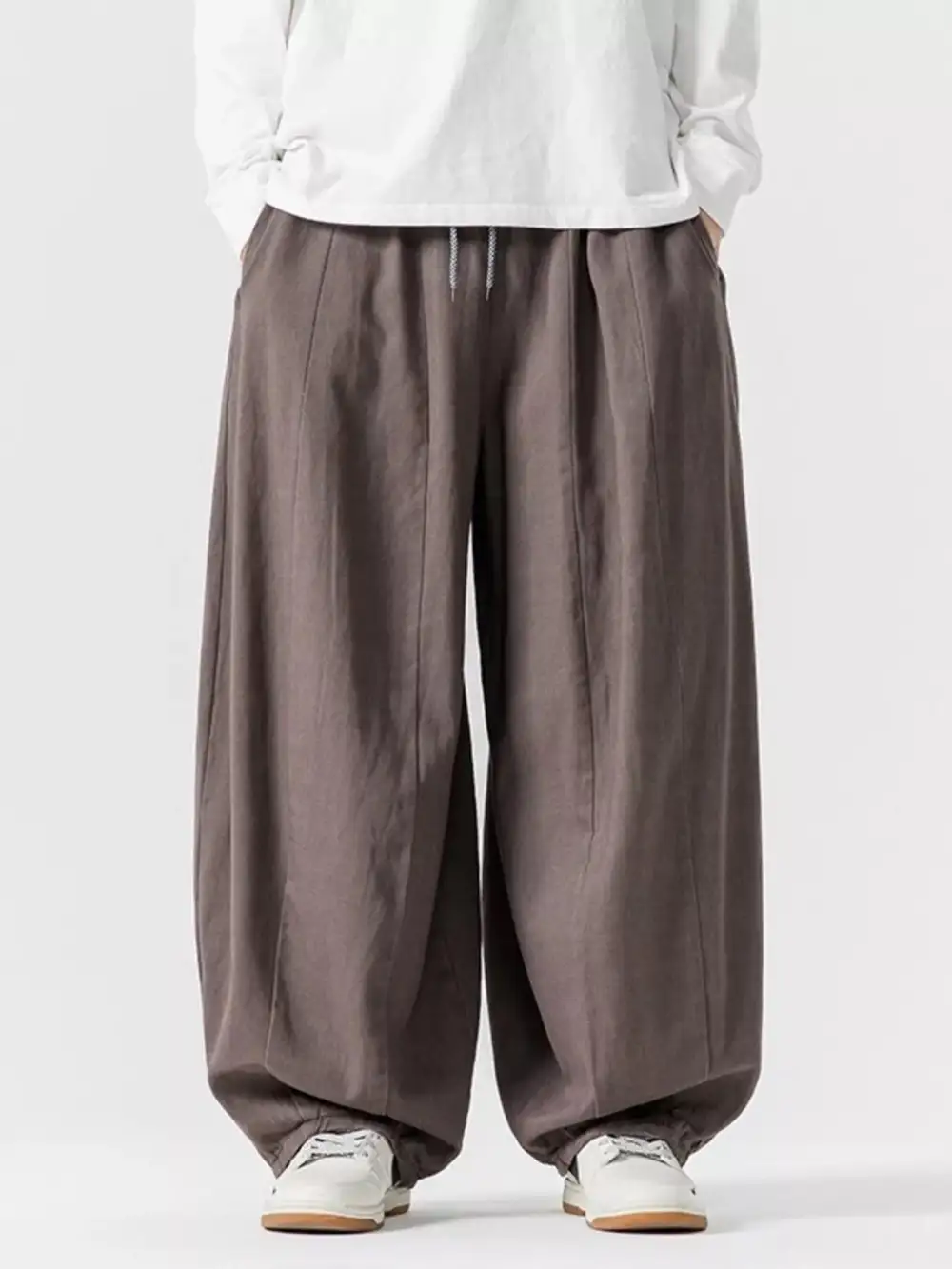 Men's Plus Size Loose Fit Drawstring Waist Casual