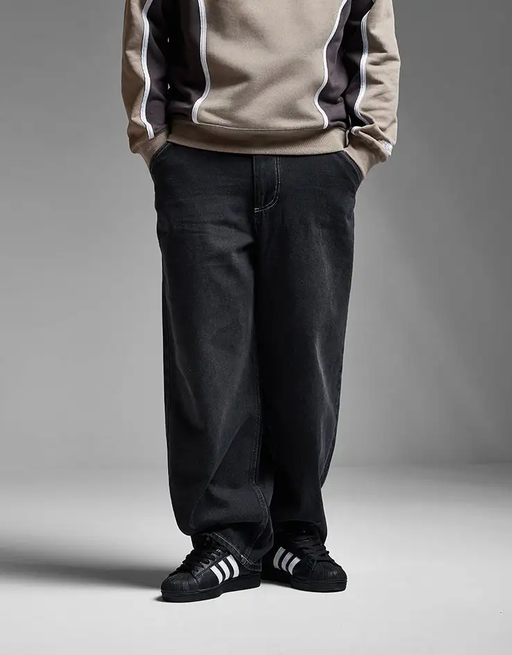 Men's Reinforced Baggy Stretch Denim Jeans