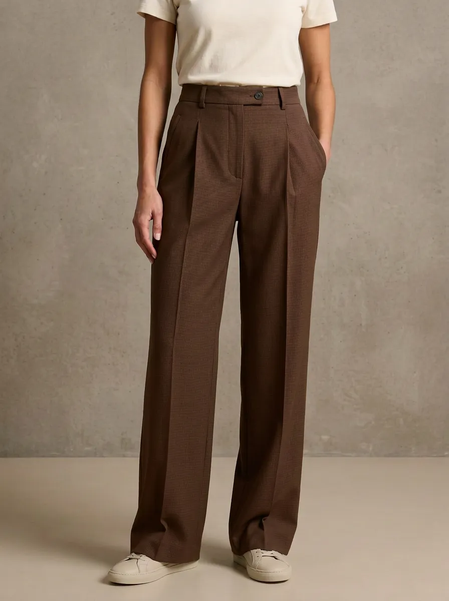 Soft Wide-Leg Printed Women's Wide-Leg Pants