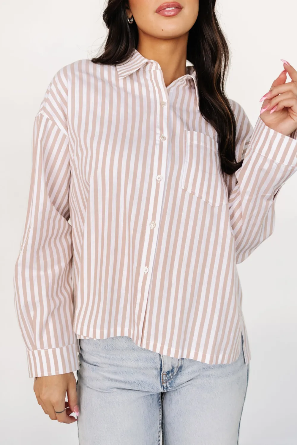 Daily Commute Sun Protection Versatile Stripes Top