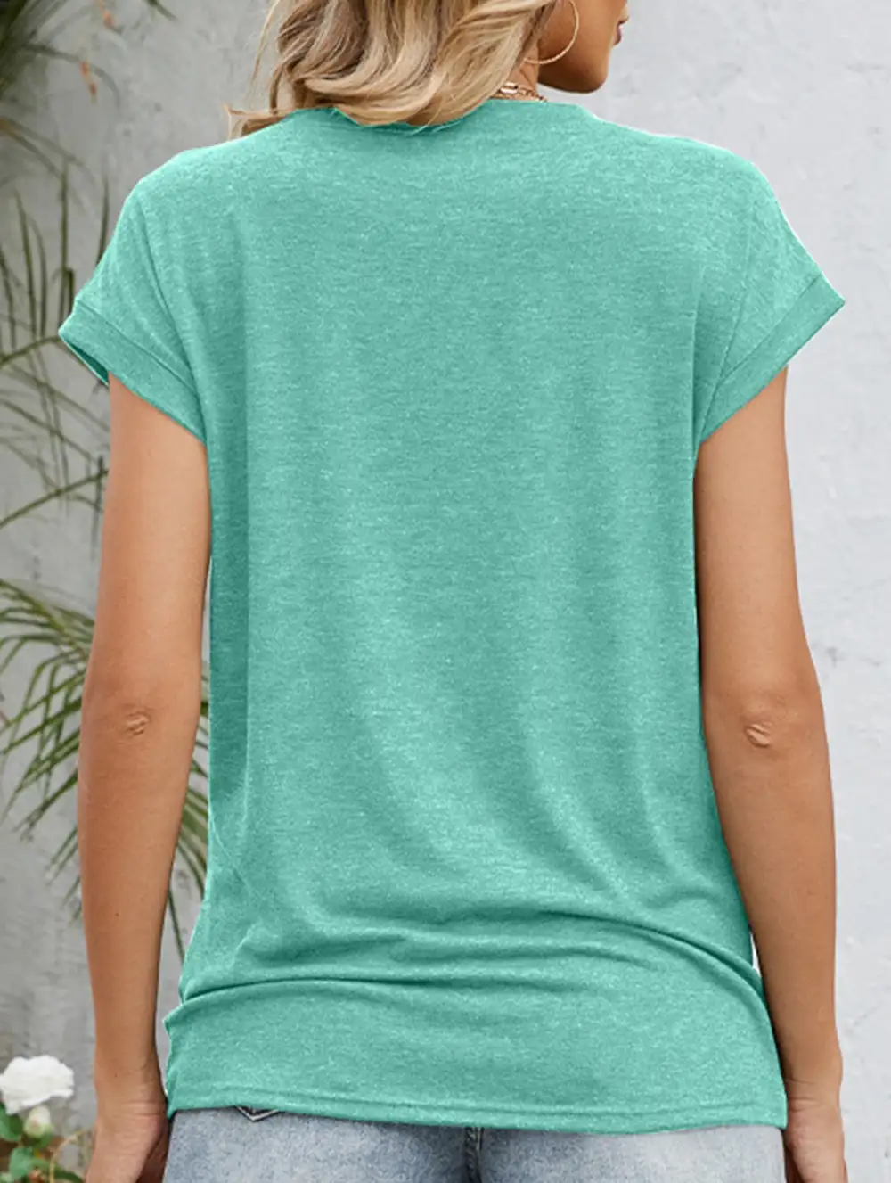 Easy Fit Loose Crew Neck Short Sleeve Tee