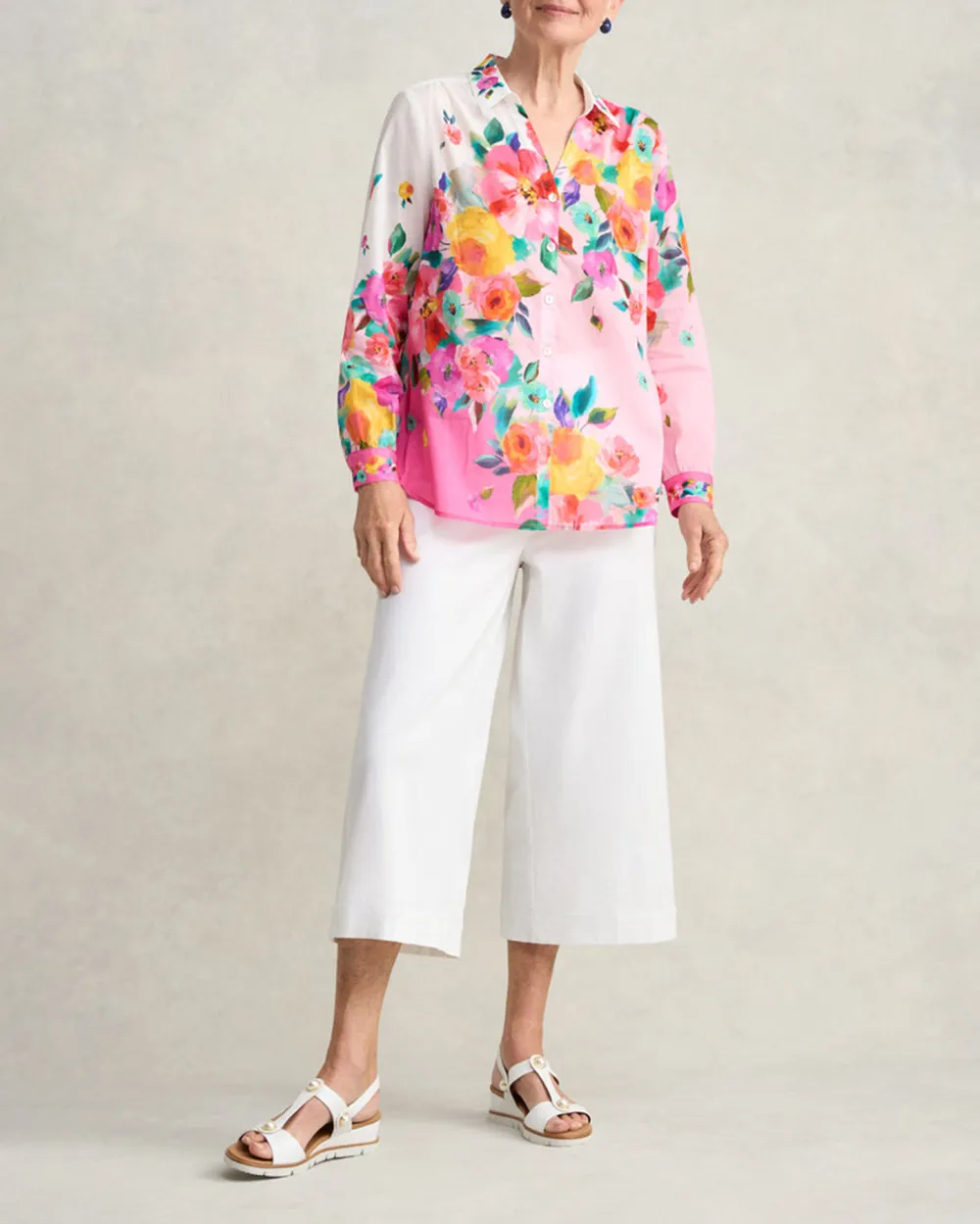 Border Cotton Shirt
