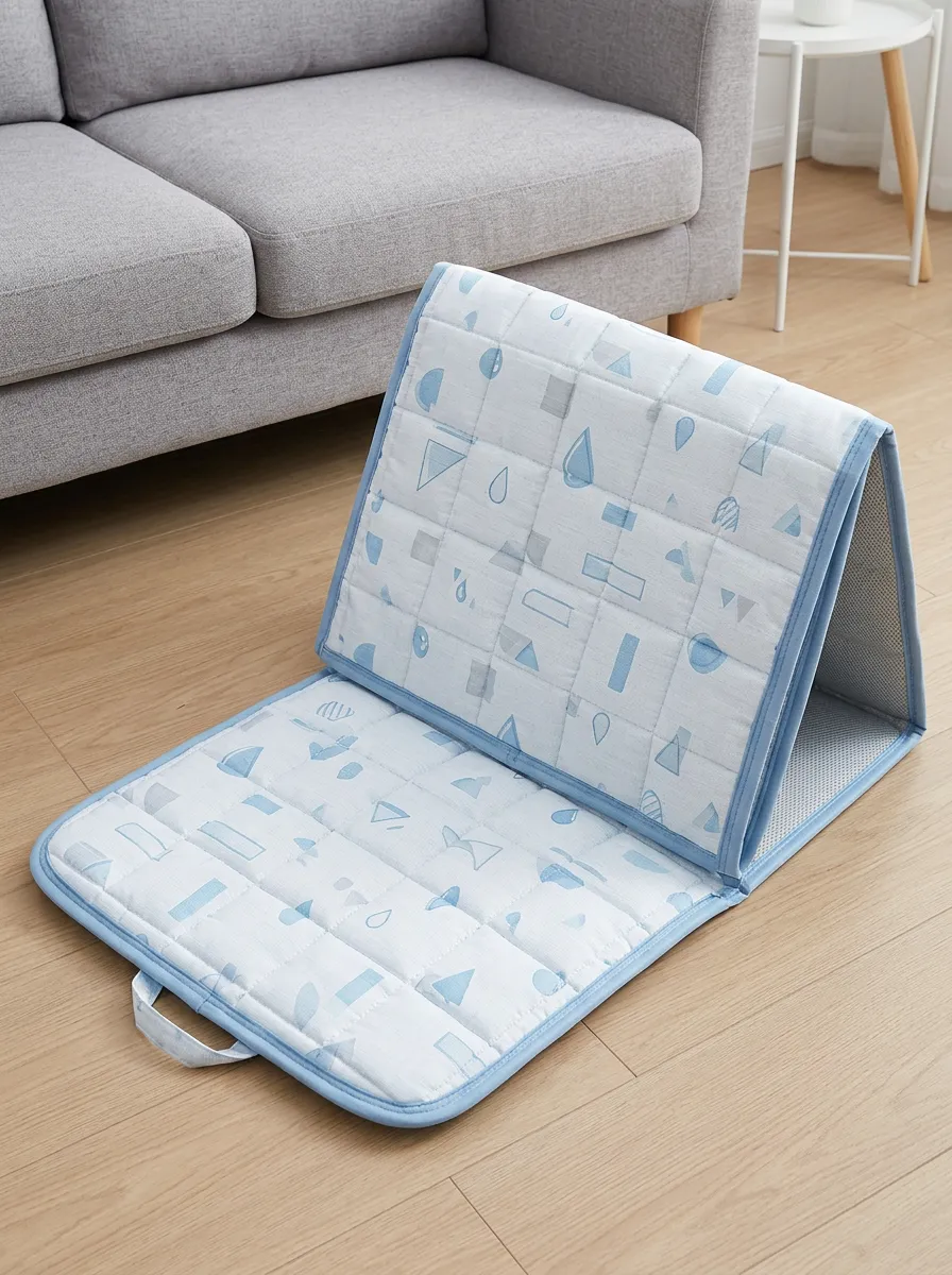 Minimalist Geometric Blue Pattern Pattern Cooling Mat