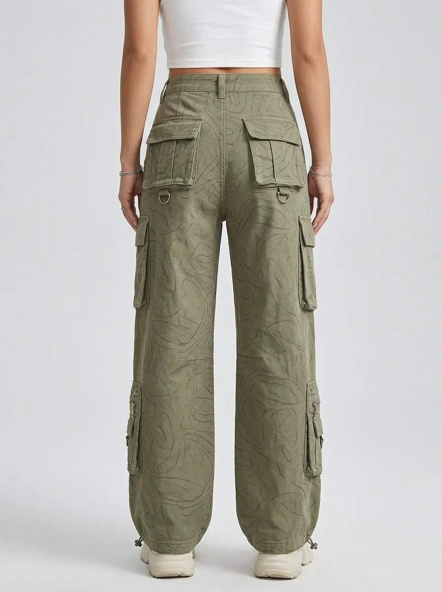 Core Multi Pocket Wardrobe Women's Multi Pocket Cargo Pants