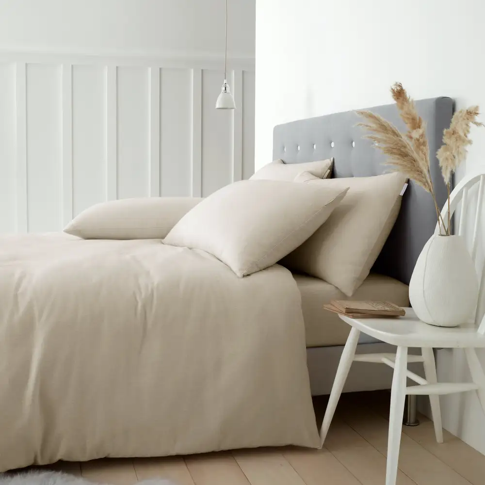 Graceful Bedroom Printed Brushed Cotton Duvet Cover Set