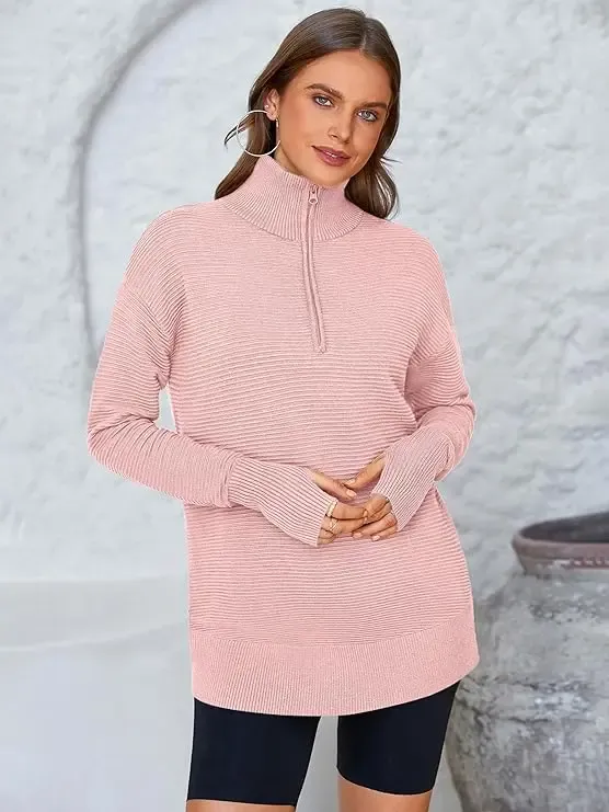 Ultimate Cozy V-Neck Ribbed Knit Pullover – All-Season Comfort & Style