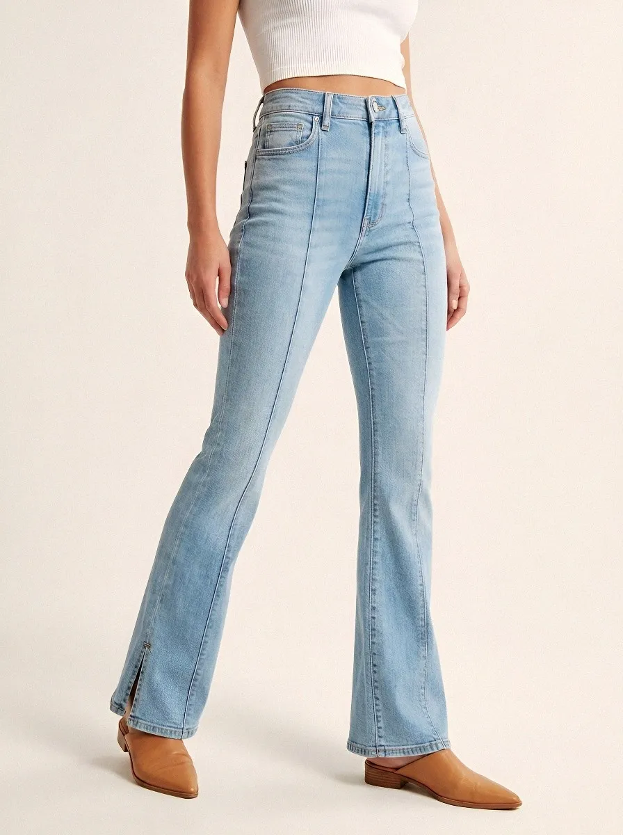Weekend High-Waist Women's High-Waist Stretch Flare Jeans