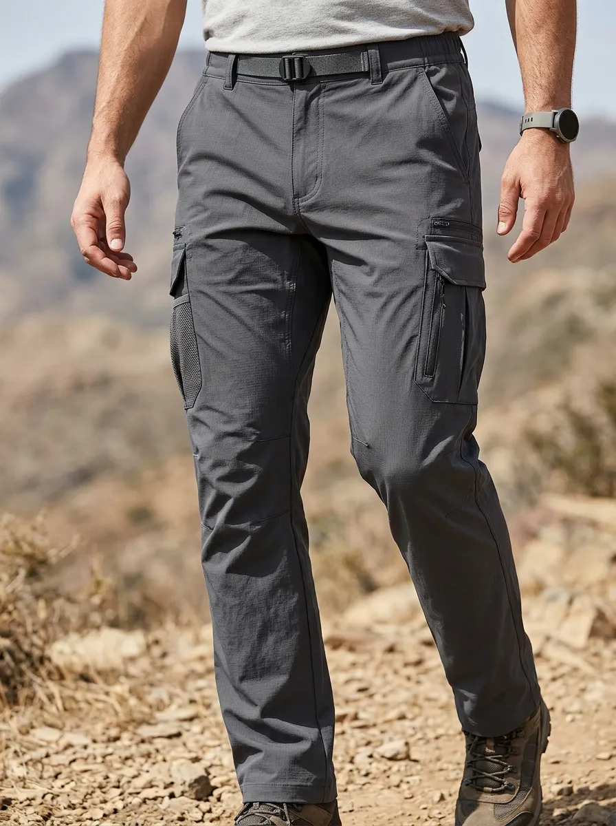 Men's Outdoor Hiking Tactical Multi-Pocket Cargo Pants