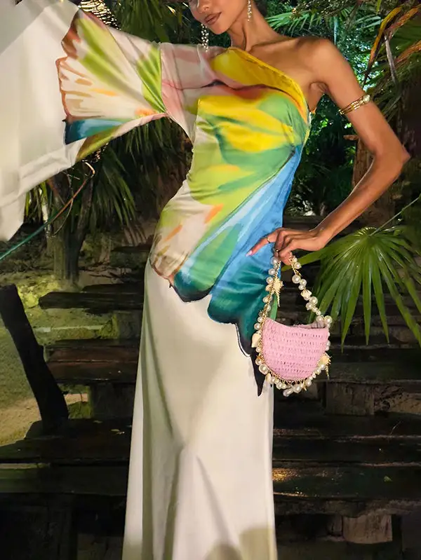 Flower Long Maxi Dress