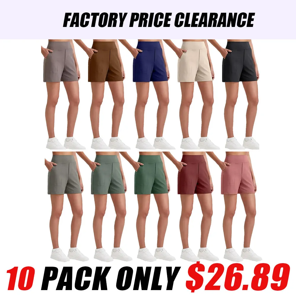 🔥 Women's High-Waist Bermuda Shorts | Sports Running & Yoga Shorts