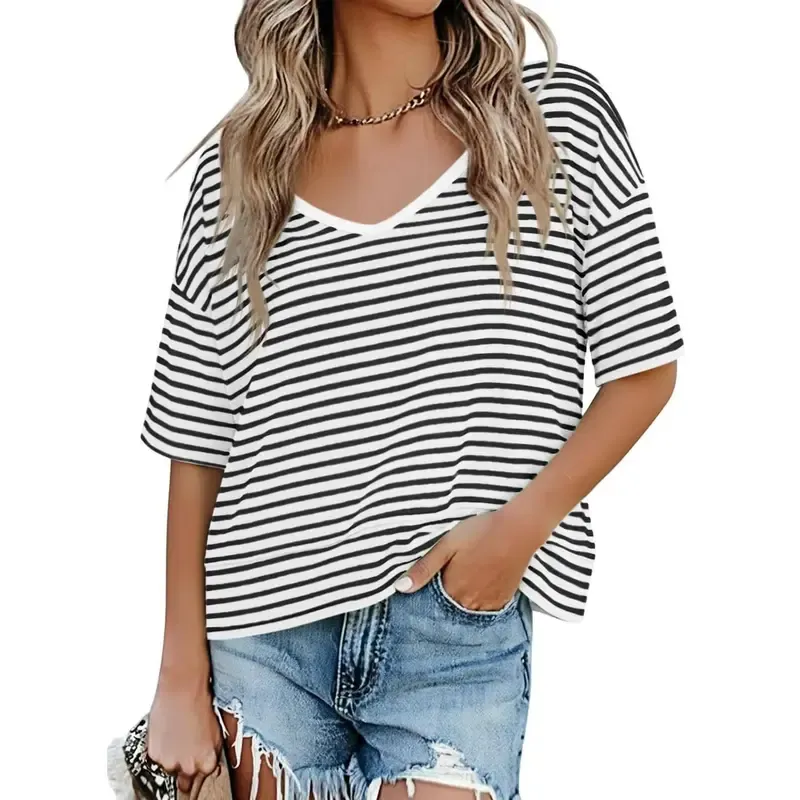 Women's Summer V-Neck T-Shirt