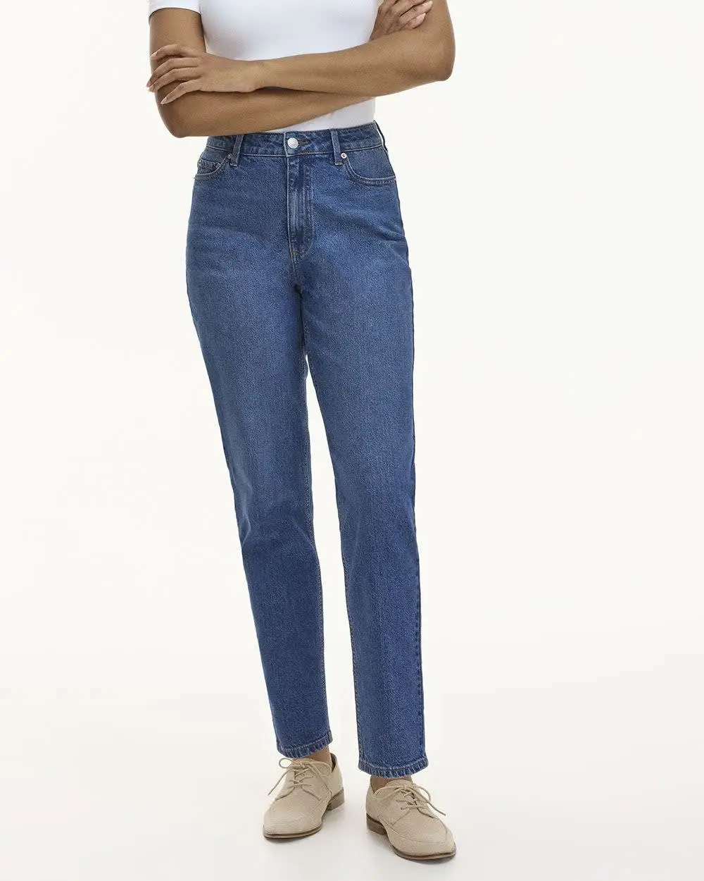 Tapered-Leg High-Rise Jean 