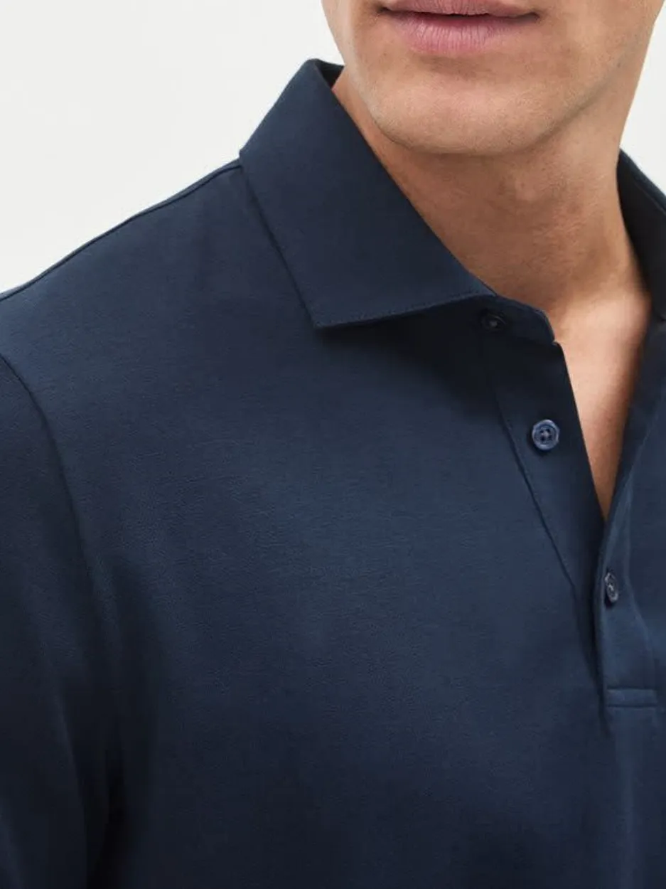 Navy Blue Short-Sleeve Daily Polo