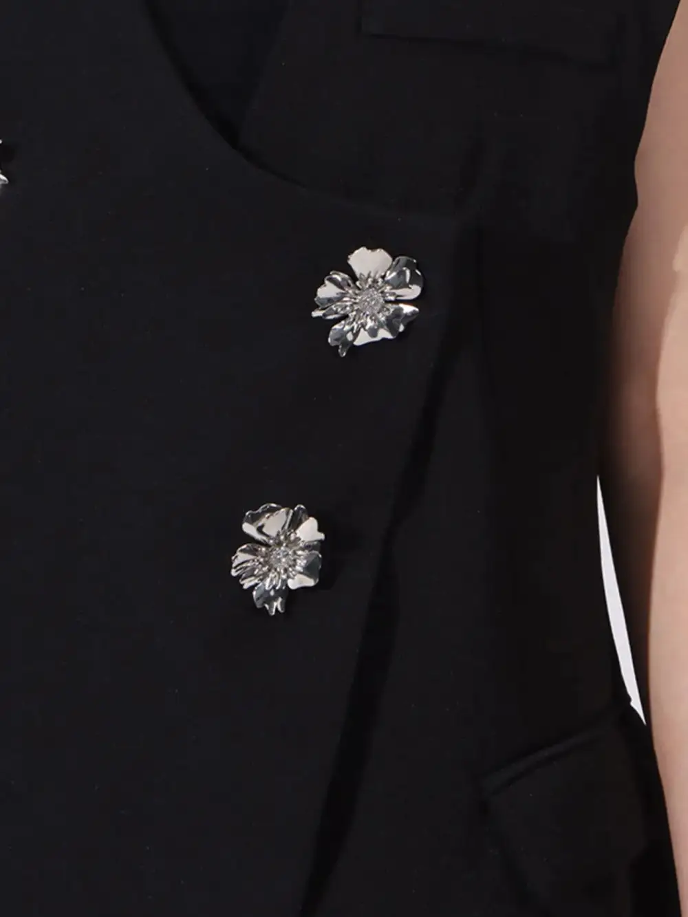 Sleeveless Flower Coordinated Set