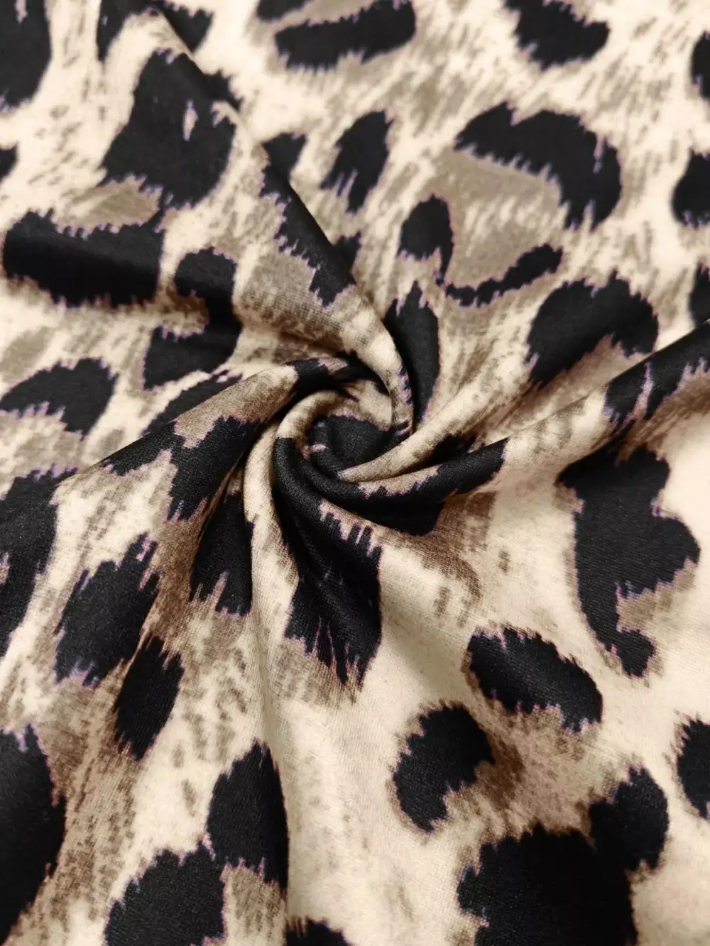 Leopard Print Long Sleeve Top and Pants Set