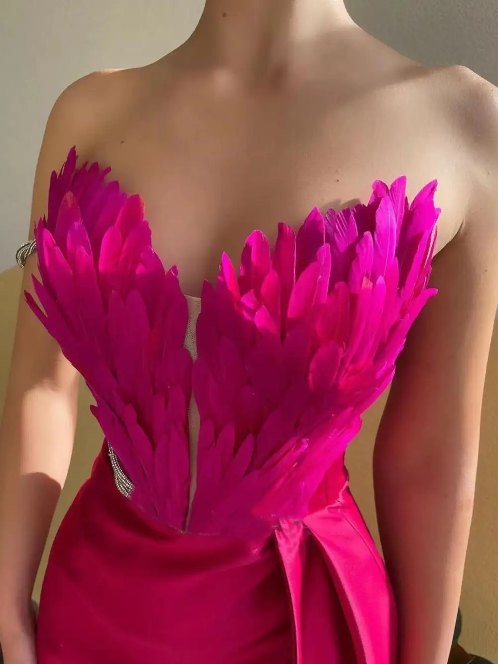 Drape Slit Maxi Dress