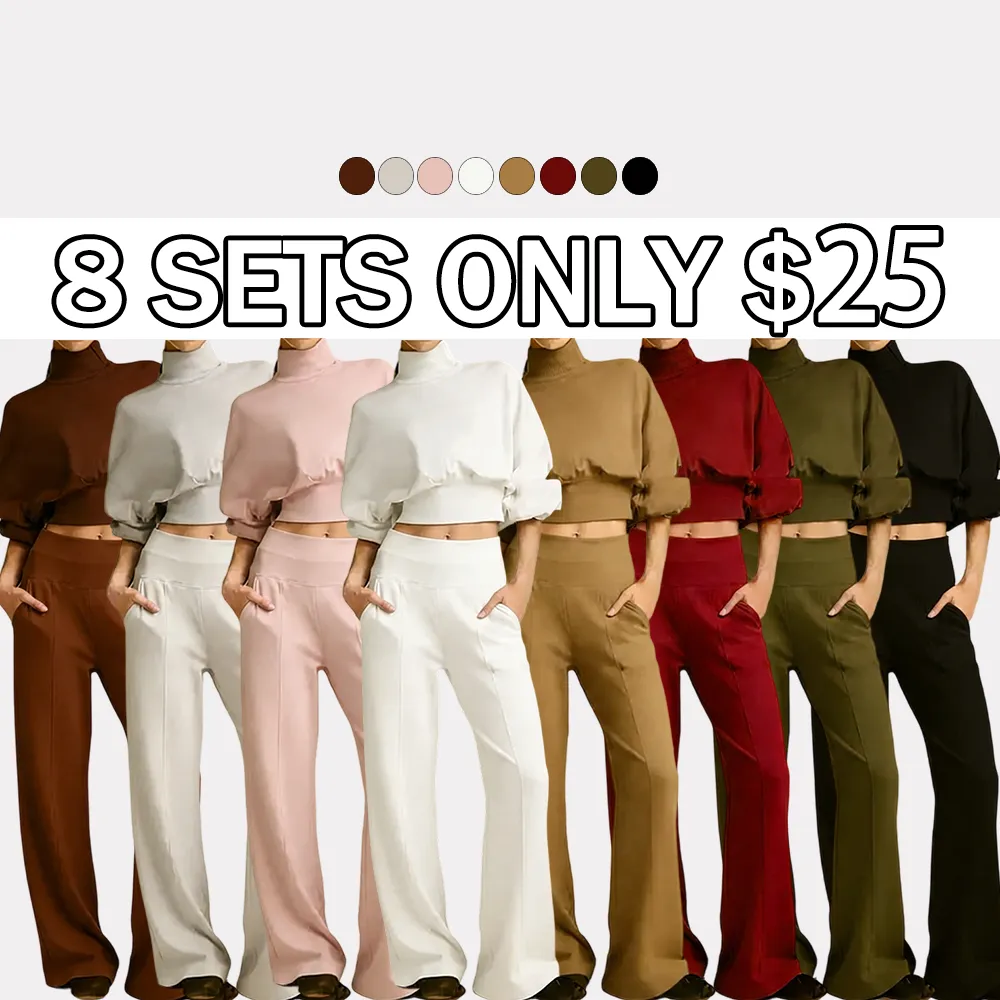 Modal Soft Warm Sweatshirt & Sweatpants Sets