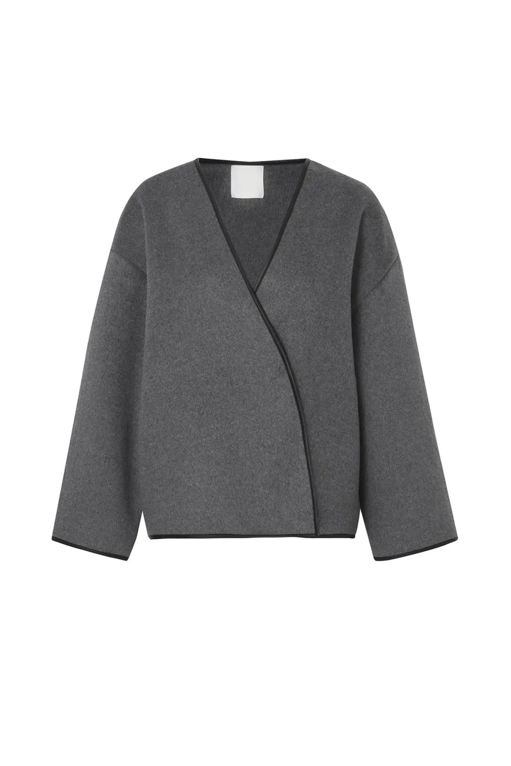 Asymmetric Hem Wool Jacket