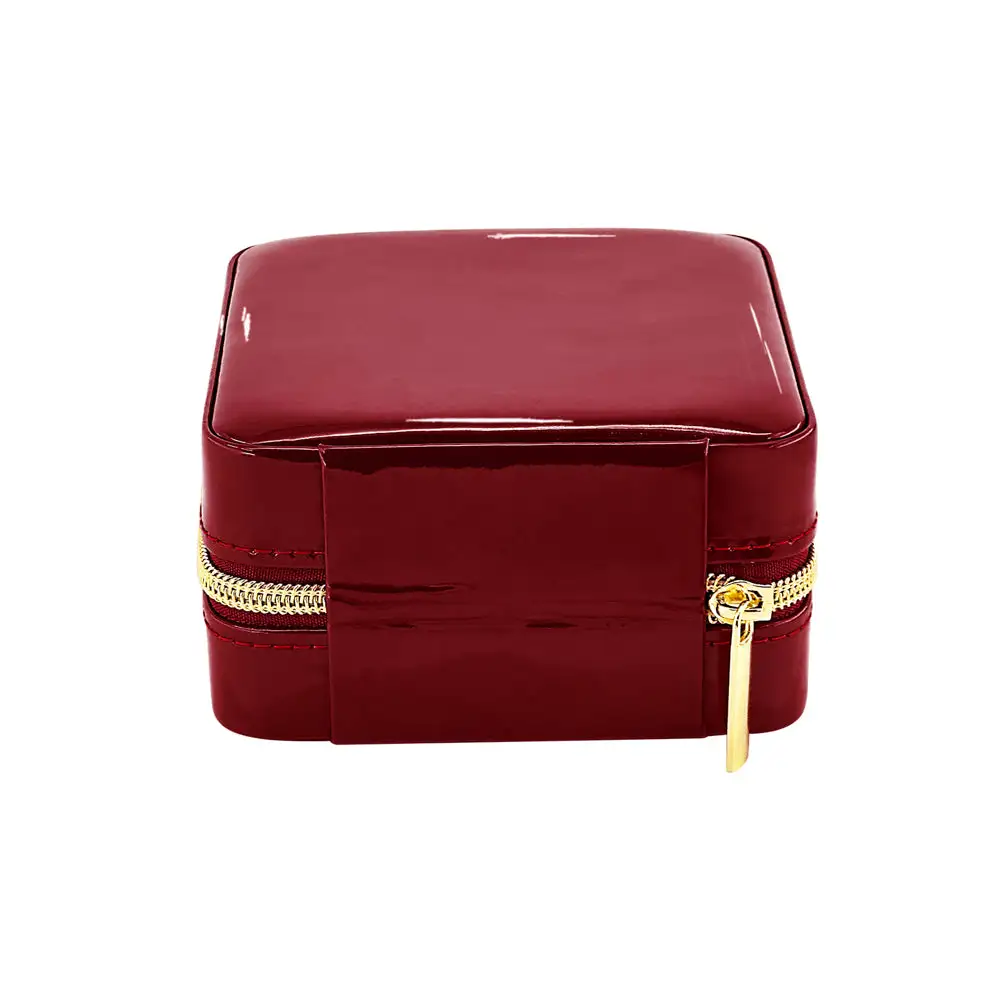 Mirror Lid Travel Jewelry Case