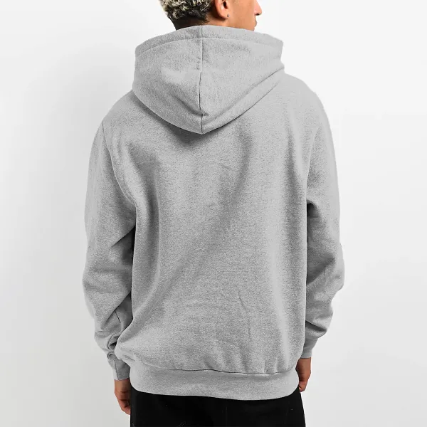 Sad Moon Print Hoodie