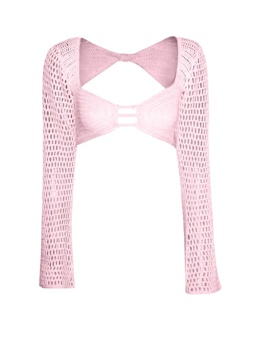 Tied Long Sleeve Top Swim Cover Up