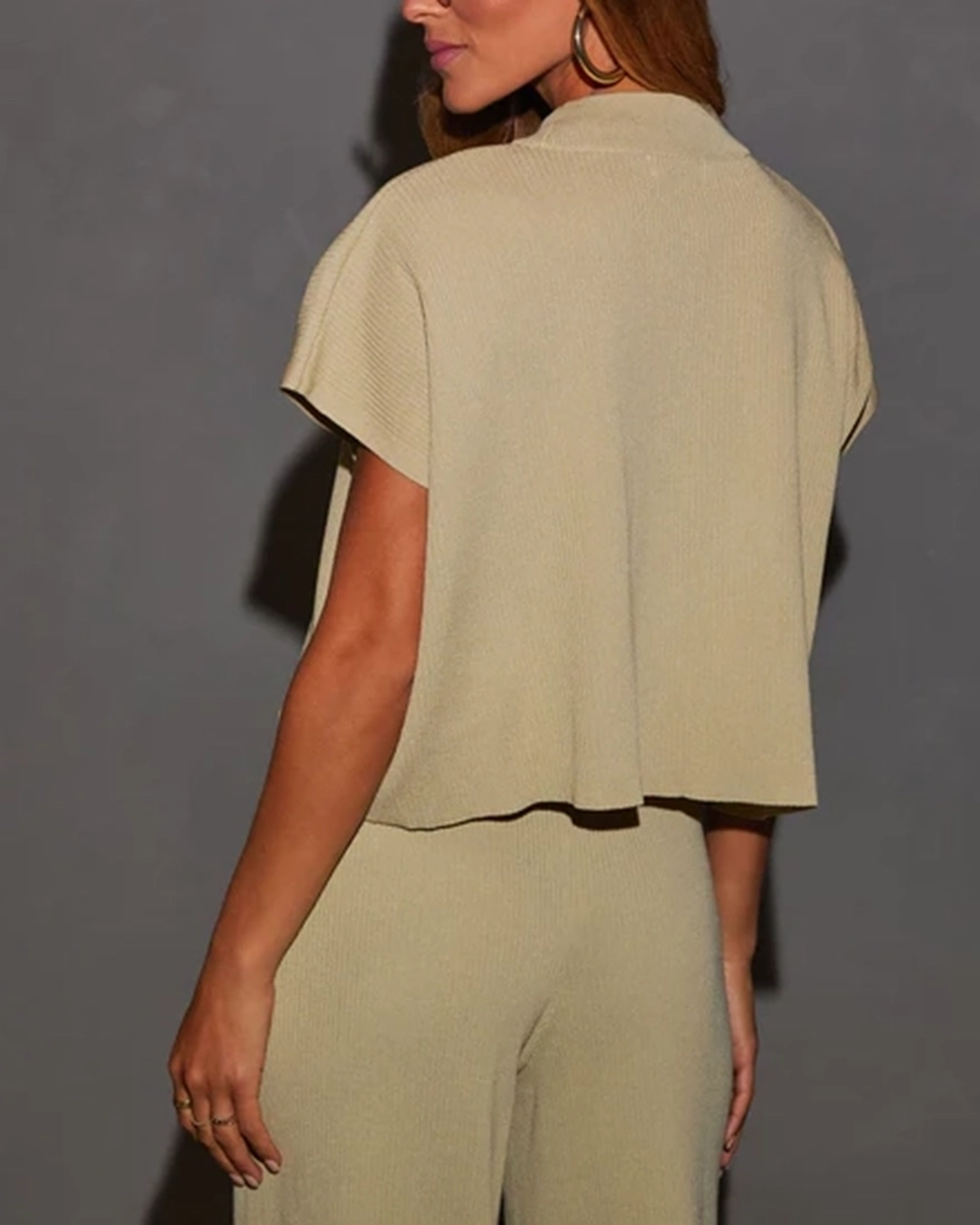 Fashion Mock Neck Sweater