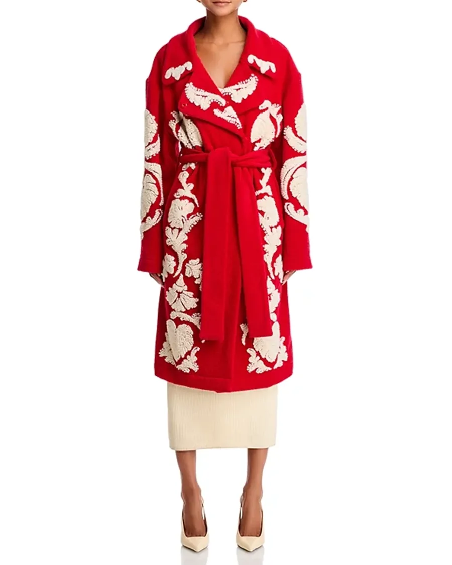 Helen Red Long Sleeves Coat
