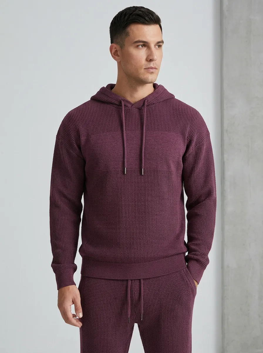 Refined Knit Men's Knit Hoodie Jogger Set