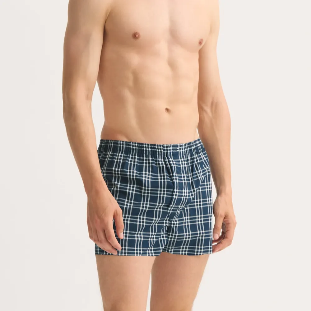 Modern Fit Cotton Windowpane Check Boxers