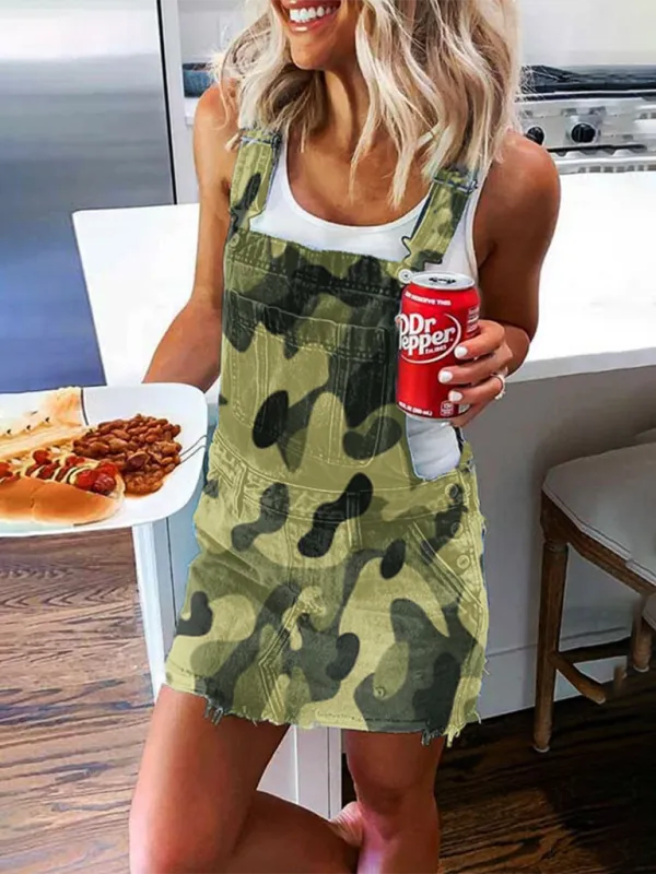 Independence Flag Spaghetti Strap Jumpsuit Accessory