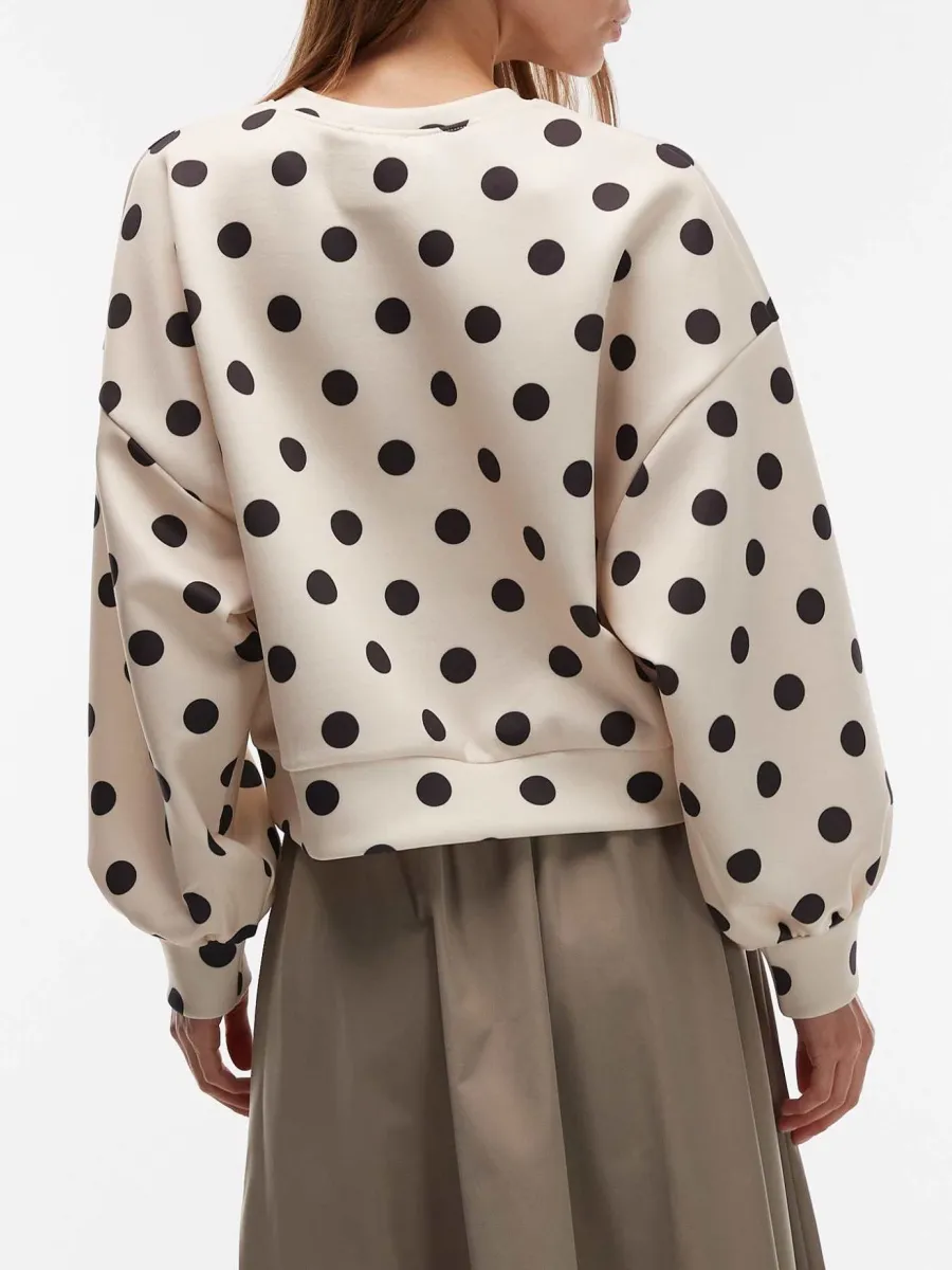 Polka Dot Oversized Sweatshirt