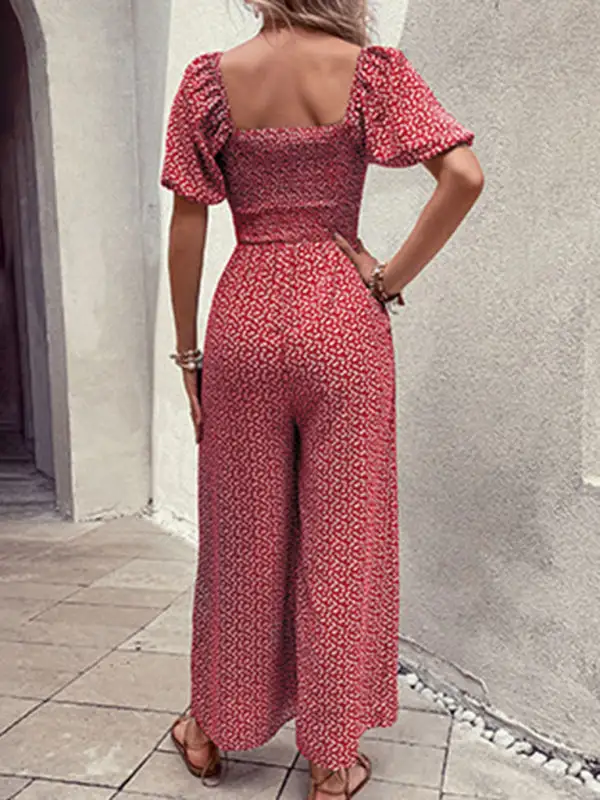 Tailored Everyday Printed Jumpsuit