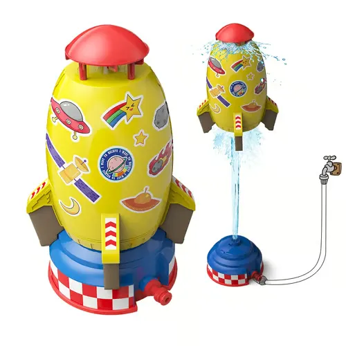 Outdoor Yard Rocket Sprinkler Toy