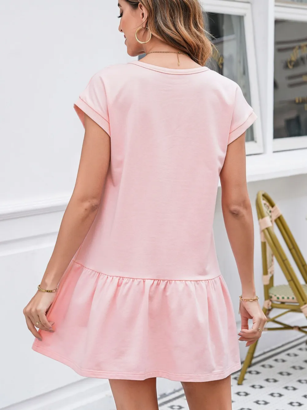 Cap Shirt Dress