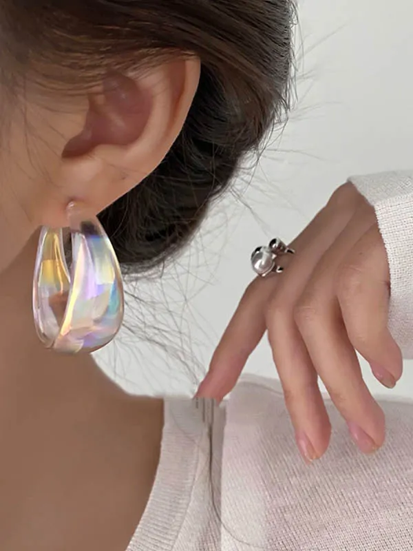 Subtle Abstract Drop Earrings