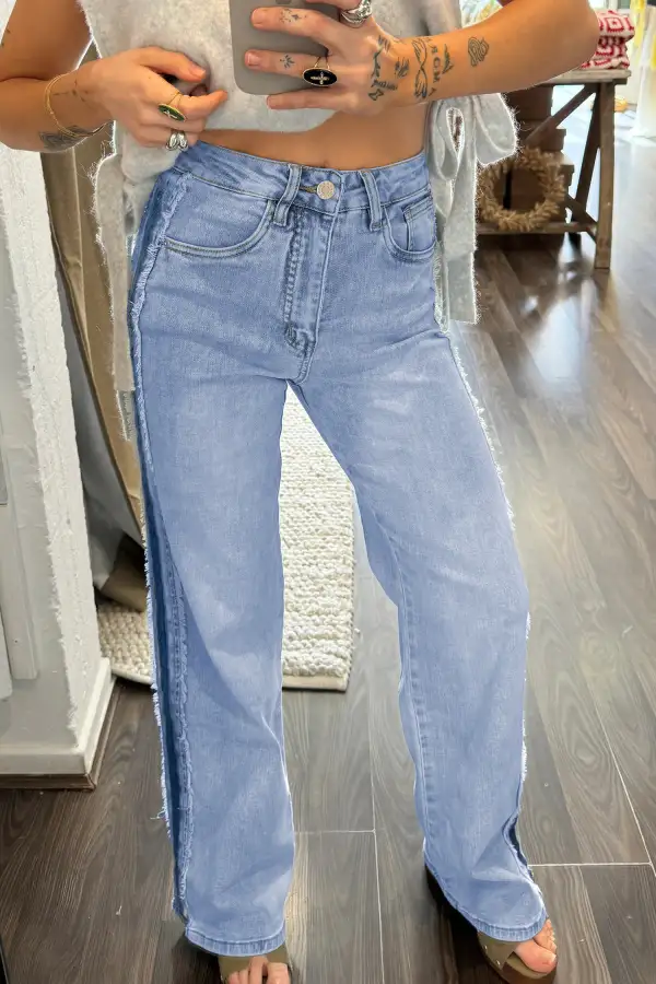 Patchwork Denim Jeans