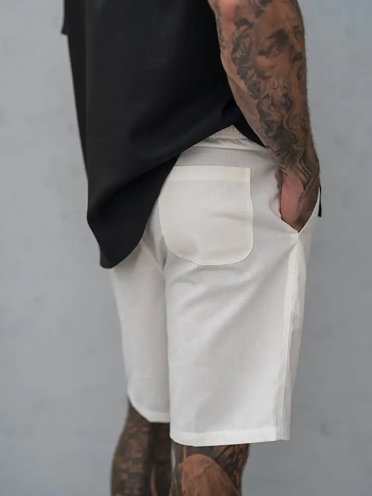 Men's Casual Linen Blend Shorts
