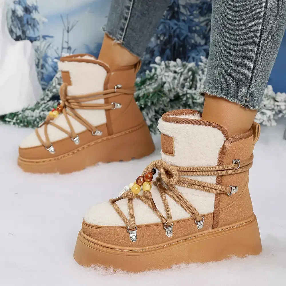 Lace Up Platform Winter Boots