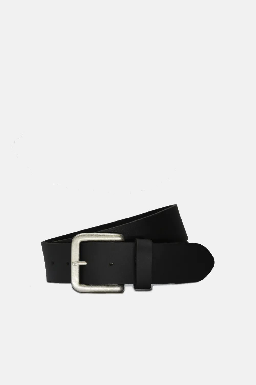 Wide Leather Buckle Belt