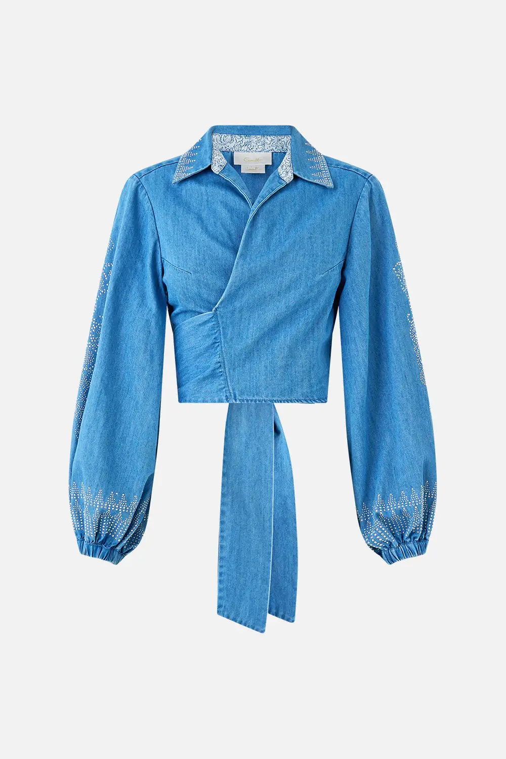 Cropped Wrap Shirt