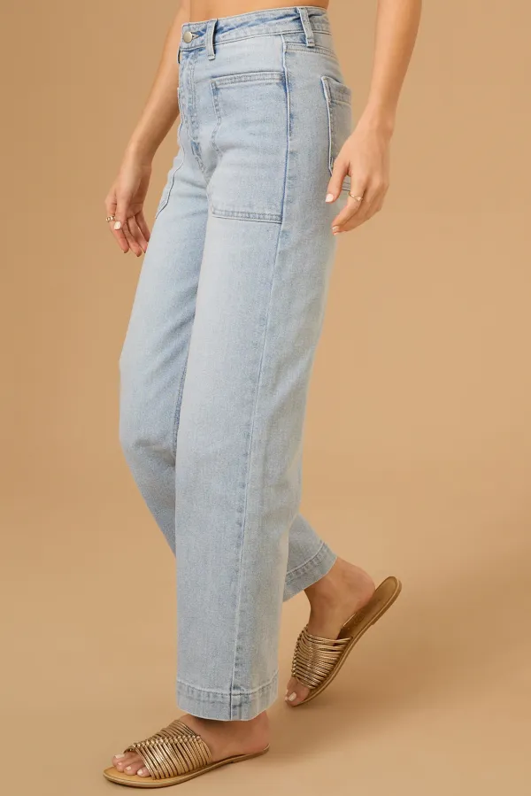 Regular Straight Leg Jeans