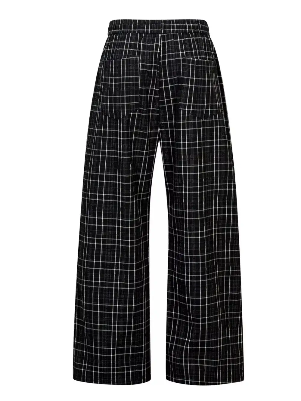 Men's Plaid Wide Leg Pants