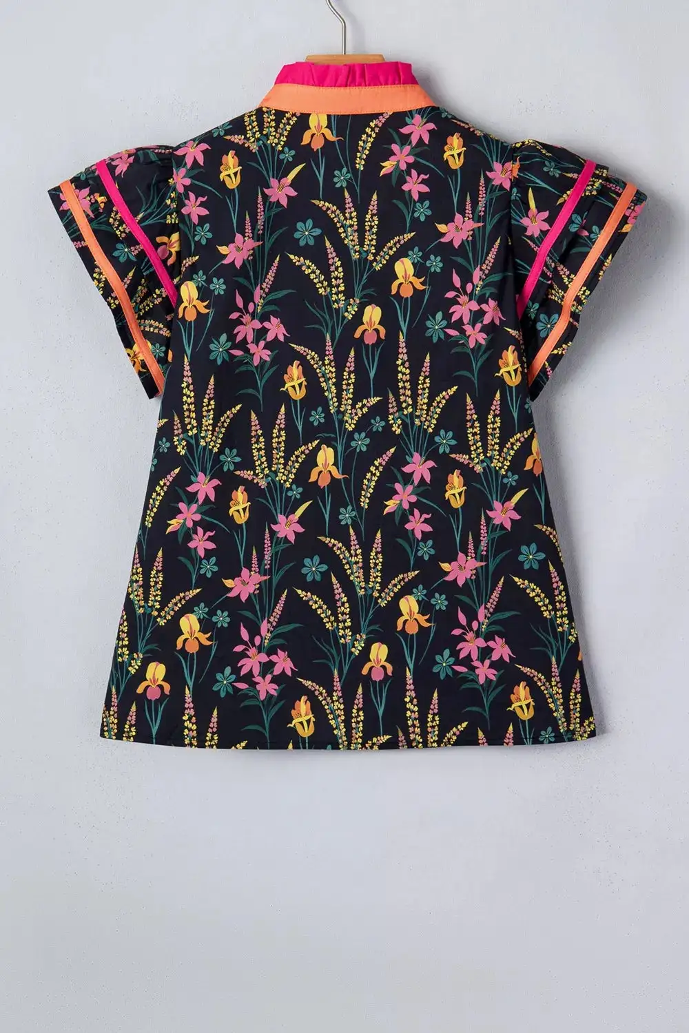 Ruffled Floral Blouse