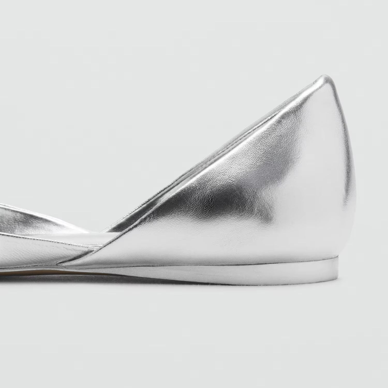 Solviera Silver Slip-On Flats