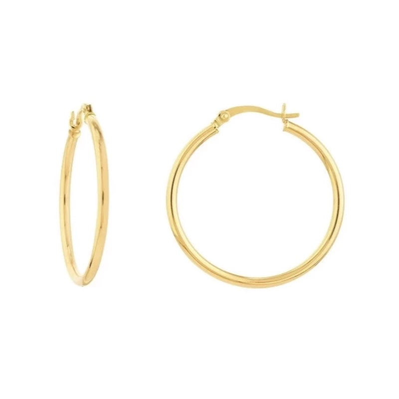 Textured Classic Hoop Earrings