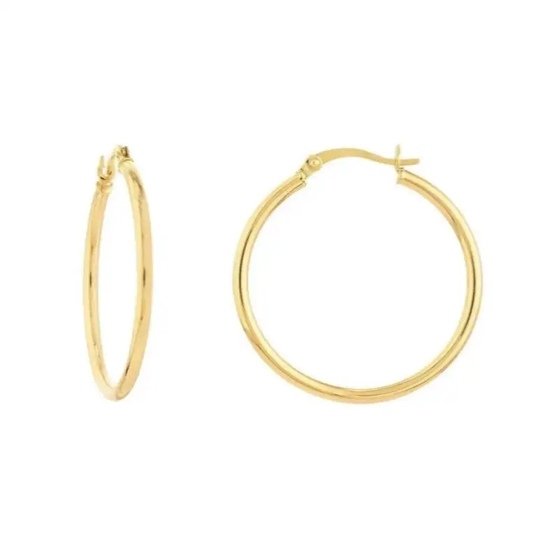 Textured Classic Hoop Earrings