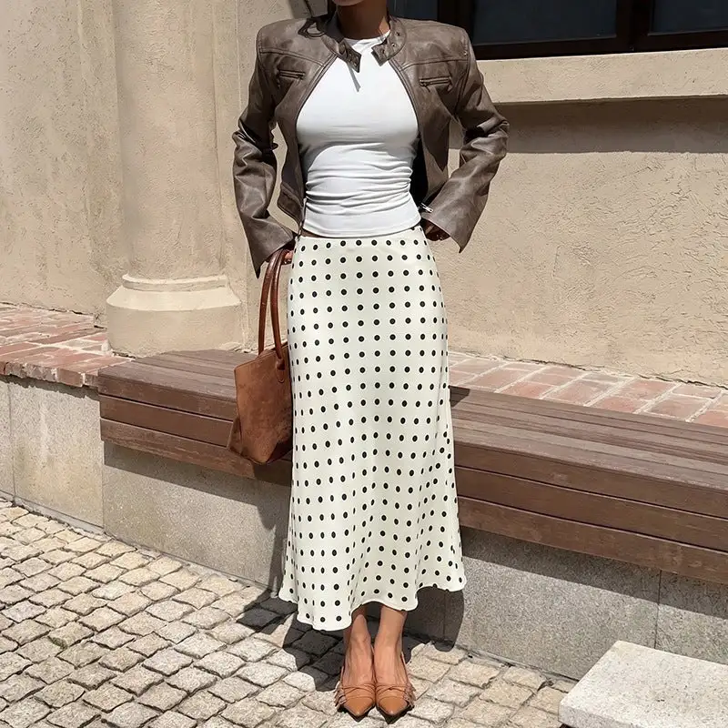 Women's Polka-Dot Summer Skirt