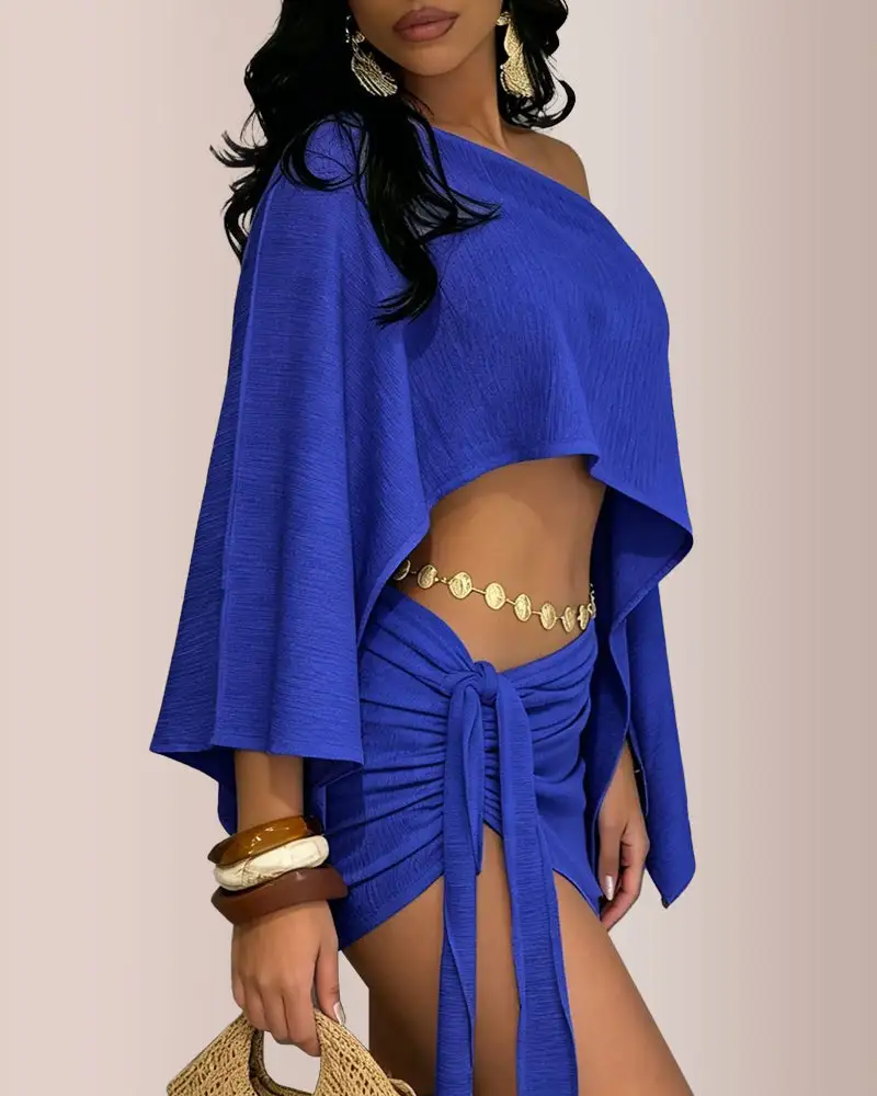 Asymmetrical Two-Piece Resort Set